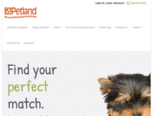 Tablet Screenshot of petlandstl.com